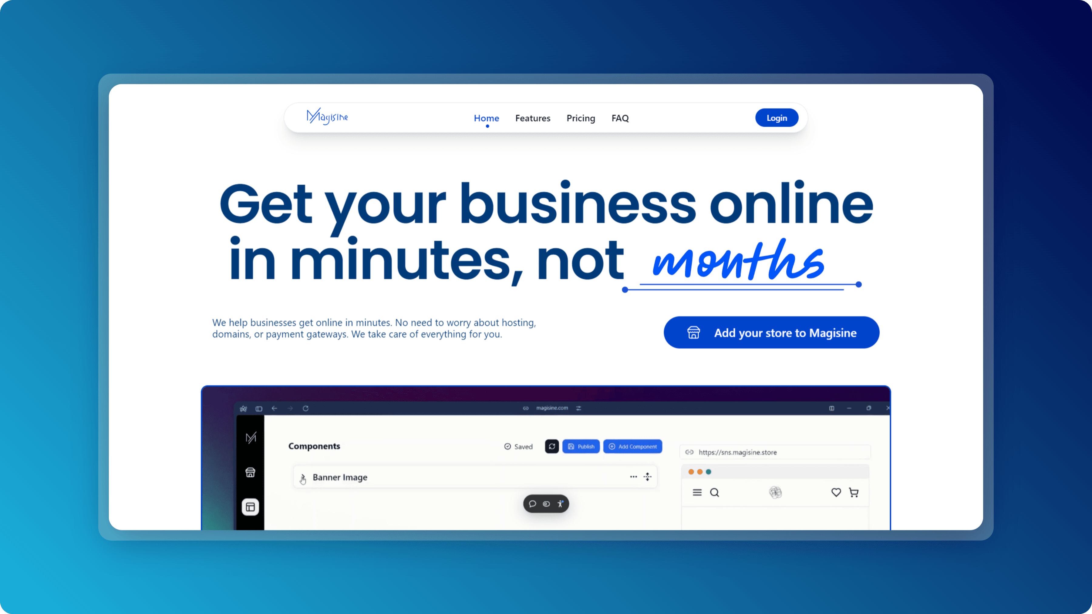 Magisine: E-commerce Platform Builder project cover